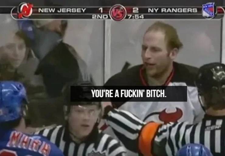 Hockey Players Are Professional Trash Talkers