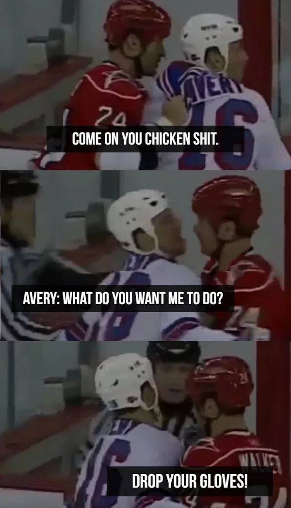 Hockey Players Are Professional Trash Talkers