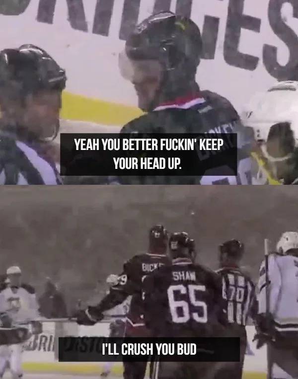 Hockey Players Are Professional Trash Talkers