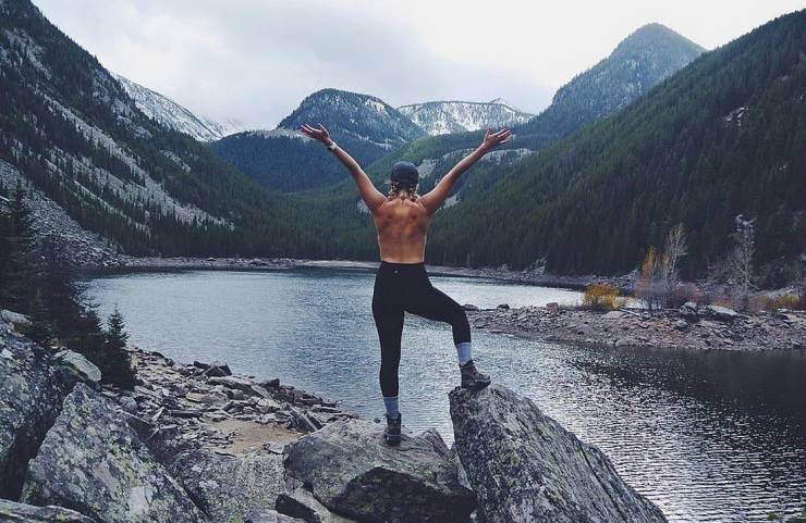 Girls Posing Topless In Front Of Beautiful Landscapes