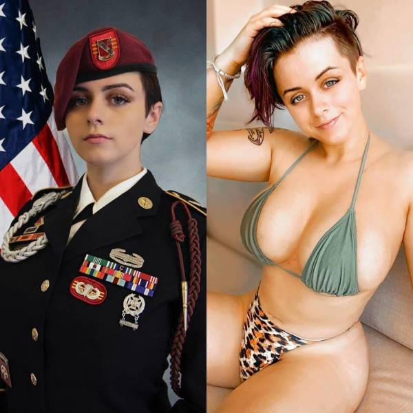 Beauties With And Without Their Uniform