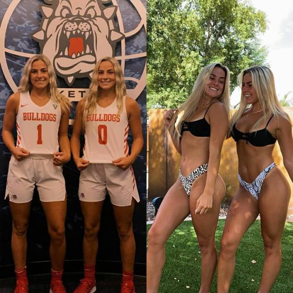 Beauties With And Without Their Uniform