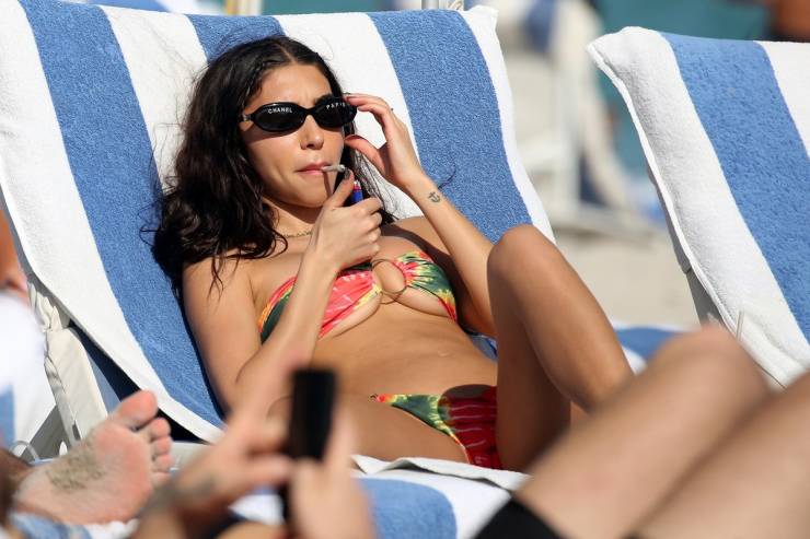 Chantel Jeffries On A Beach