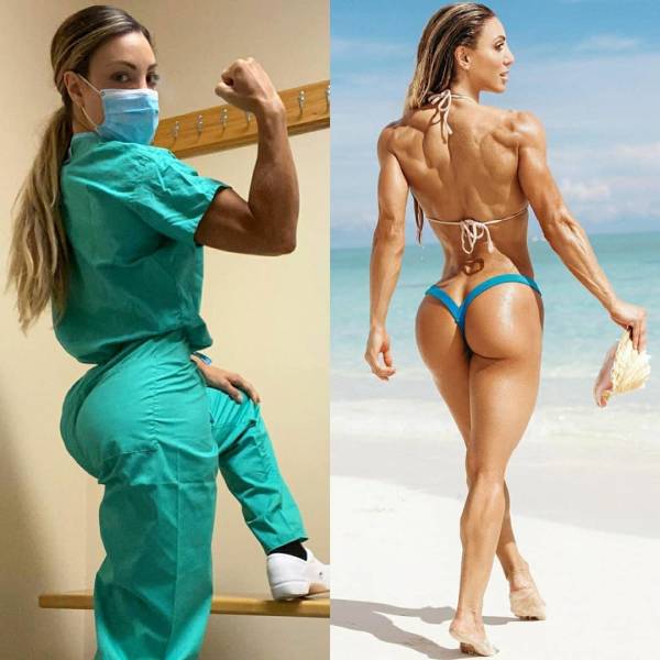 Girls With And Without Their Uniforms