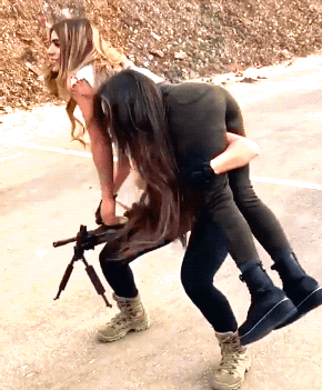 girls and their big guns 30 gifs 3.html - 1 HD GIF | Premium Gallery 2021