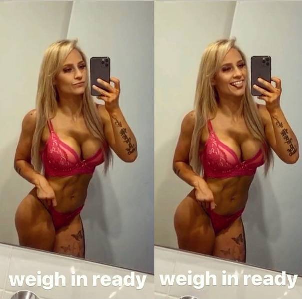 “Blonde Bomber”: Boxer Girl With Big Boobs