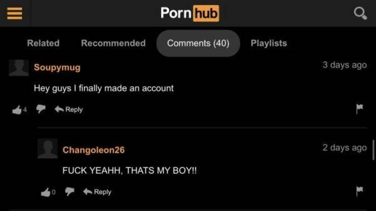 “Pornhub” Comment Section Is A Wild Ride…
