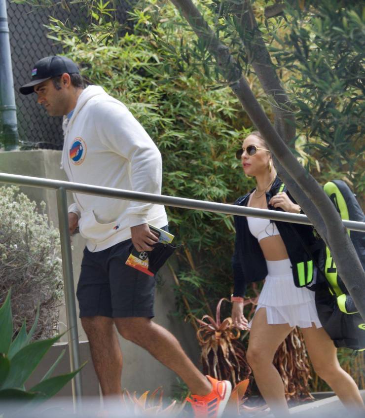 Lady Gaga On The Tennis Court