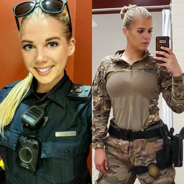 Hot Girls With And Without Their Uniforms
