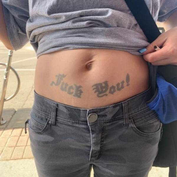 Unfortunately, These Tattoos Are Permanent…