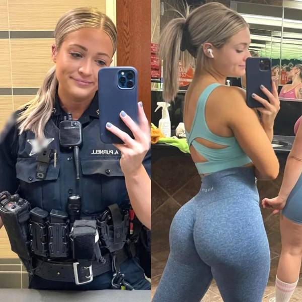 Fit Girls With And Without Their Uniforms