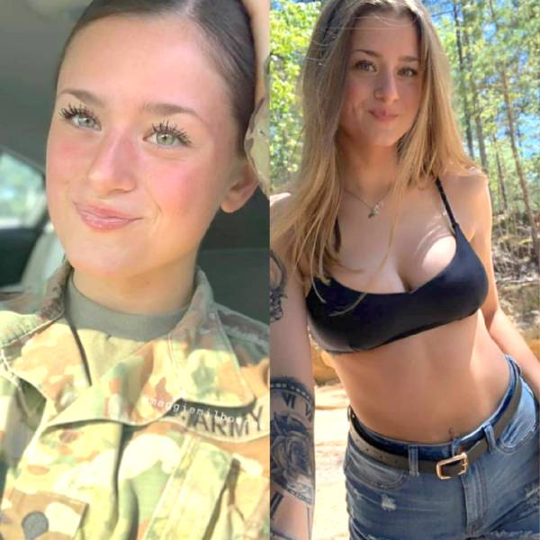 Fit Girls With And Without Their Uniforms