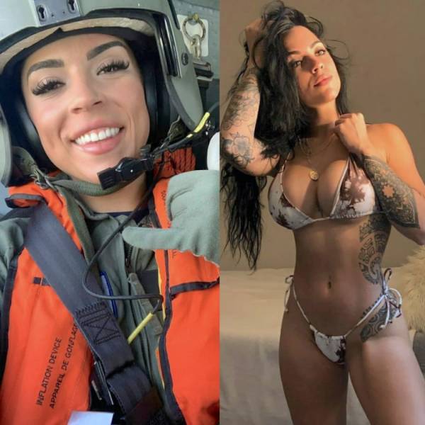 Fit Girls With And Without Their Uniforms