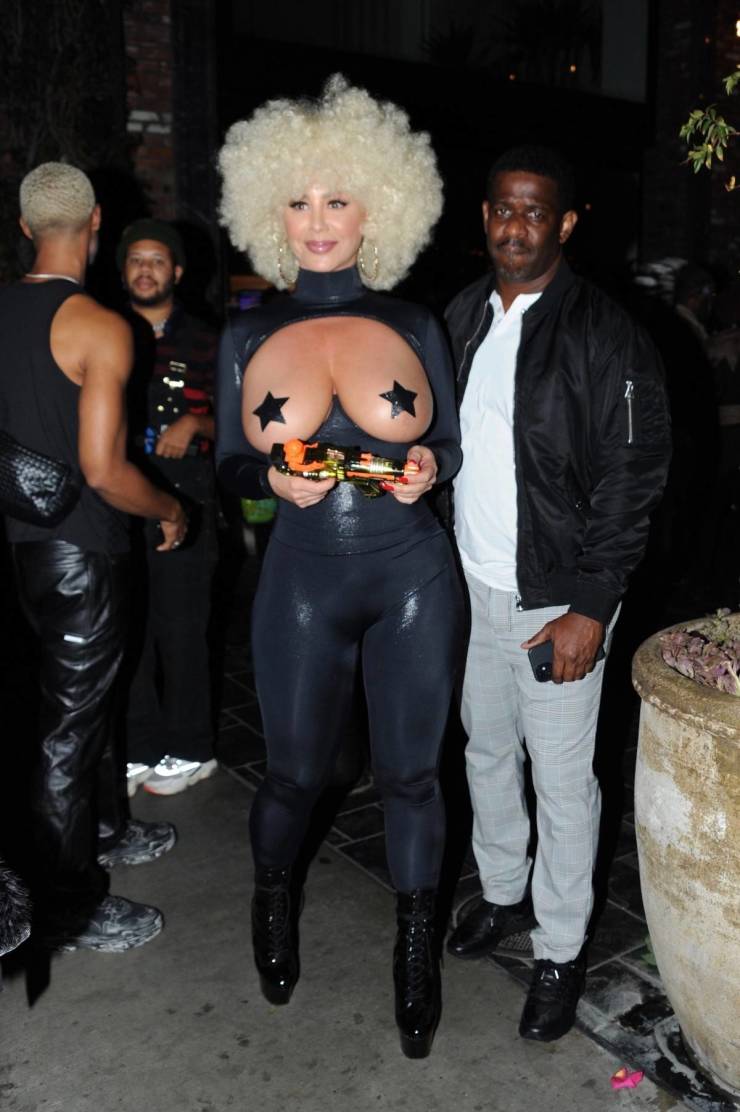 Amber Rose In A Sexy Outfit