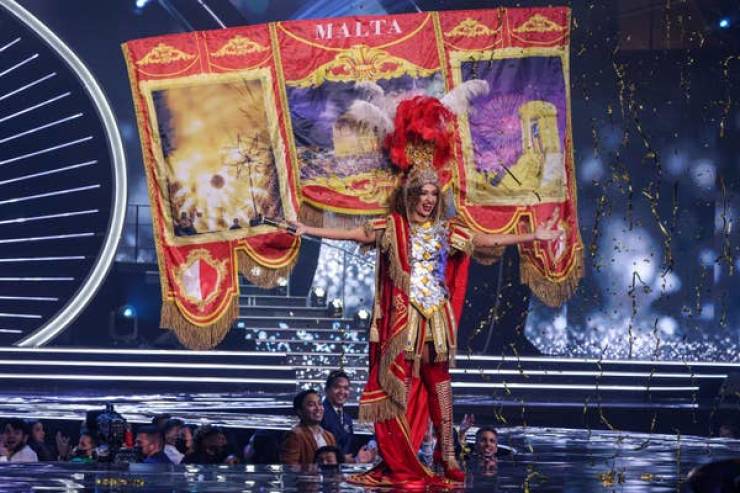 “Miss Universe” Contestants Wearing Their National Costumes