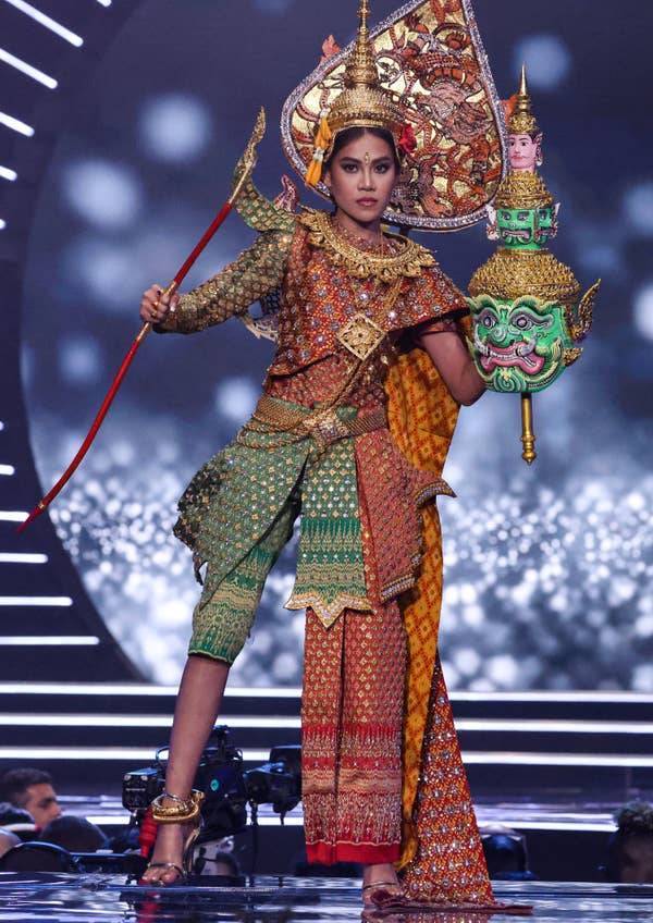 “Miss Universe” Contestants Wearing Their National Costumes