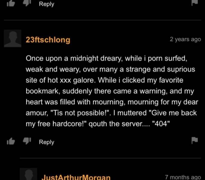 “Pornhub” Comment Section… Enough Said…