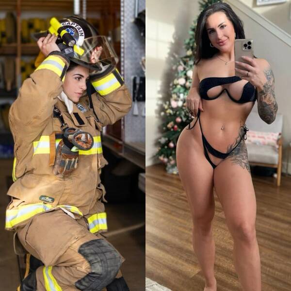 Hot Girls With And Without Their Uniforms