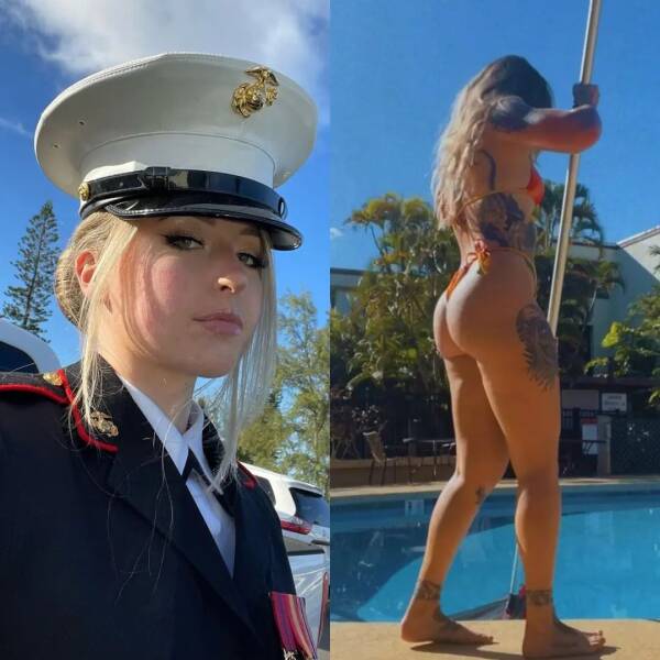 Hot Girls With And Without Their Uniforms
