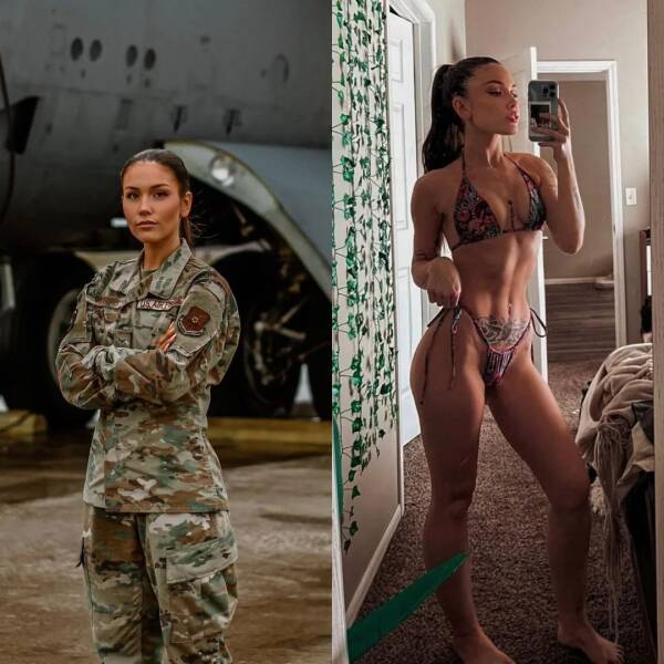 Hot Girls With And Without Their Uniforms
