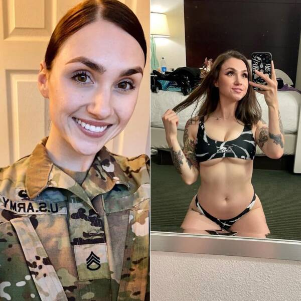 Hot Girls With And Without Their Uniforms
