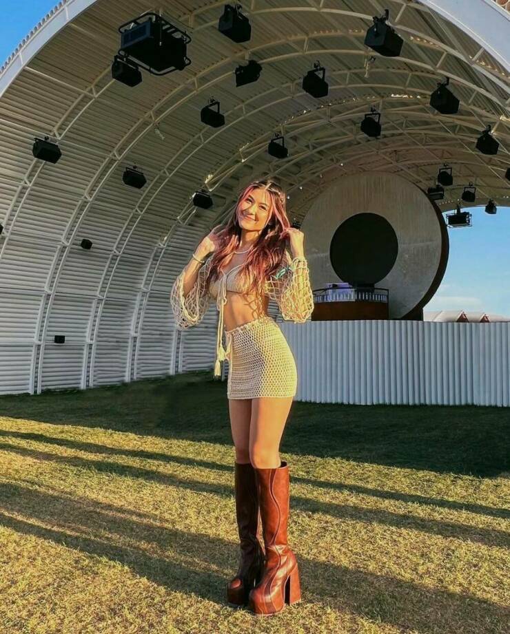 Music Festival Girls Having Fun!