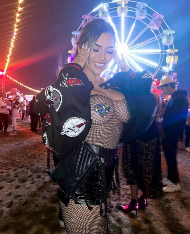 Music Festival Girls Having Fun!