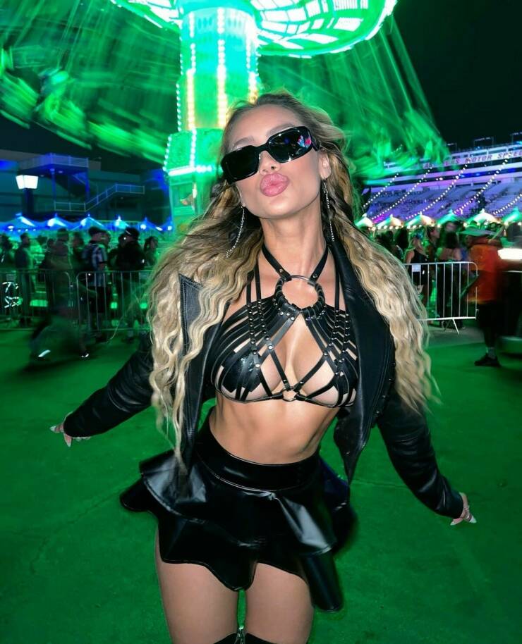 Music Festival Girls Having Fun