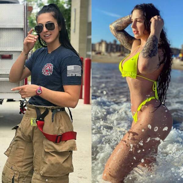 Sexy Girls With And Without Their Uniforms