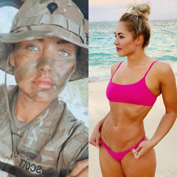 Sexy Girls With And Without Their Uniforms