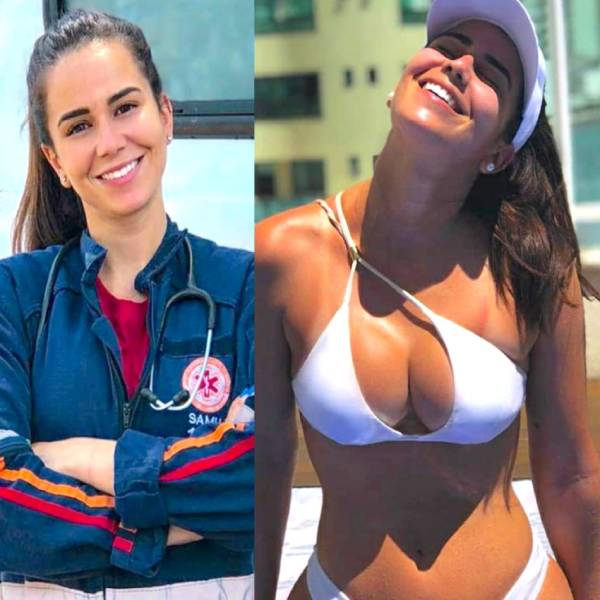 Sexy Girls With And Without Their Uniforms