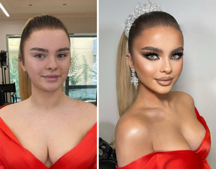 Brides-To-Be Before And After Their Bridal Makeup By Arber Bytyqi