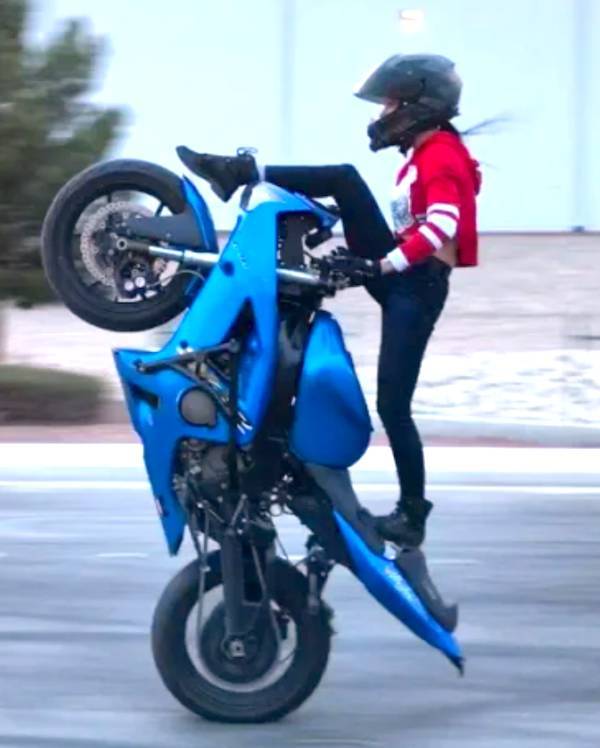 Adrenaline-Fueled Sexy Stunt Rider