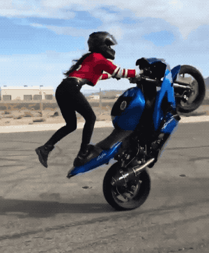 Adrenaline-Fueled Sexy Stunt Rider