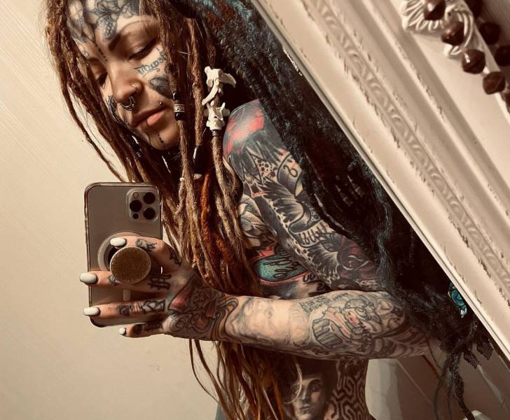 Tattooed Mother From Finland