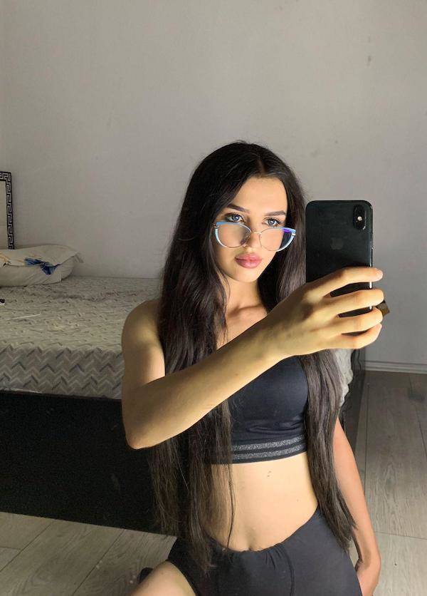 Pretty Eyes Behind Cute Glasses