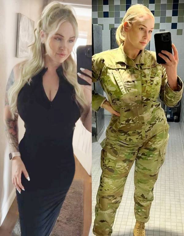 Sexy Girls Taking Off Their Uniforms