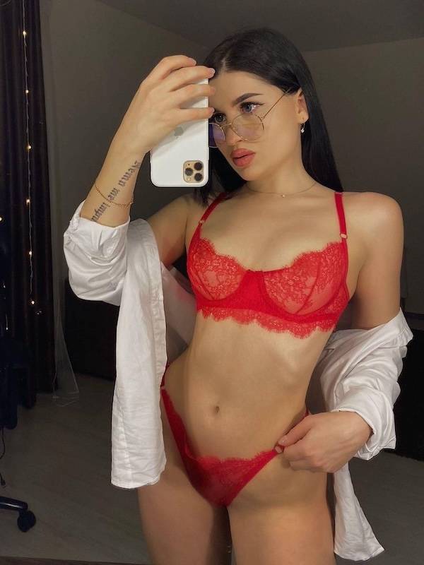 Pretty Eyes Behind Cute Glasses