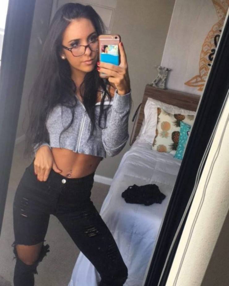 Pretty Eyes Behind Cute Glasses