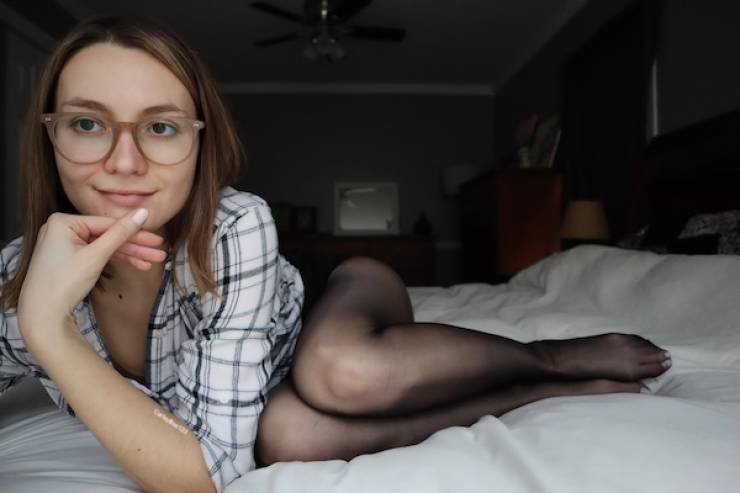 Pretty Eyes Behind Cute Glasses