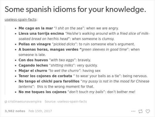 Wow, Español Is A Hard Lengua To Hablar