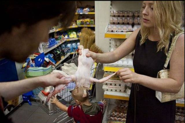 Russia Strikes Again With Women Having Chicken In Them