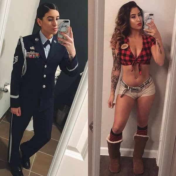 Uniform Ladies Don’t Always Wear Their Uniforms