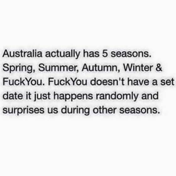 Australia: Where Very Good Comes With Very Bad