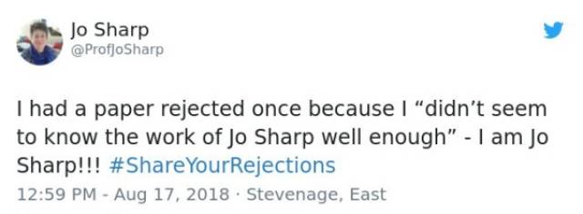 In Showbiz You Get Rejected Pretty Often