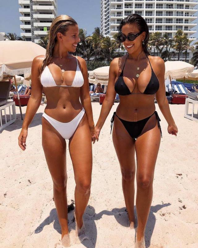 Girls in Bikinis are a Hot Combination