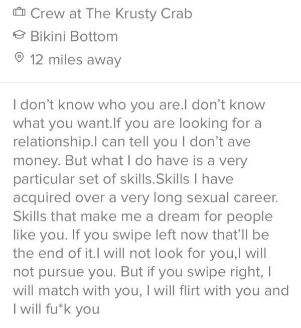 Tinder Is Not Where You Come For Shame