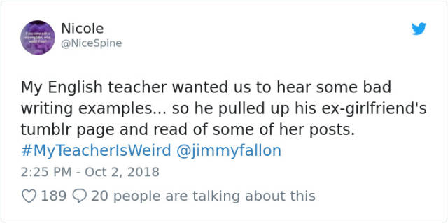 Some Teachers Are Really Weird