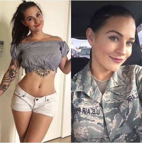 Uniform Ladies Don’t Always Wear Their Uniforms