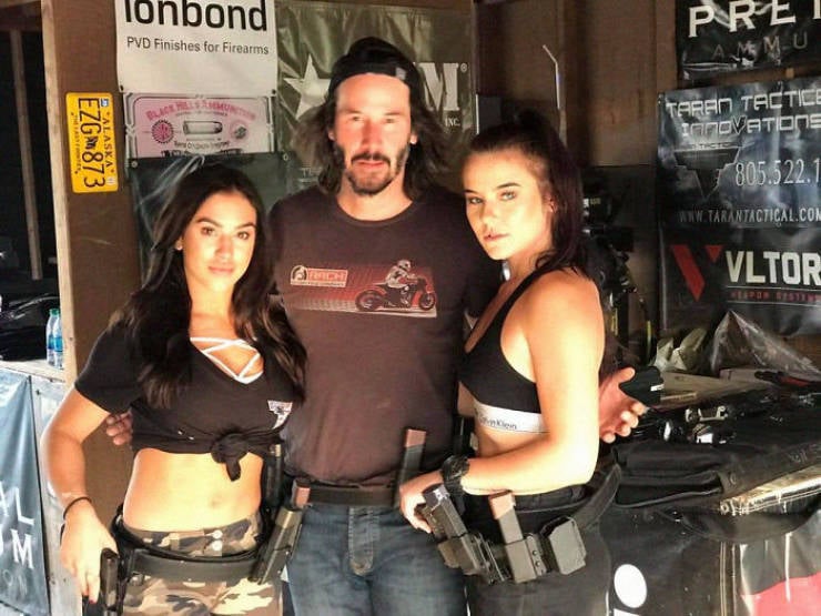 Keanu Reeves And His Hover Hands
